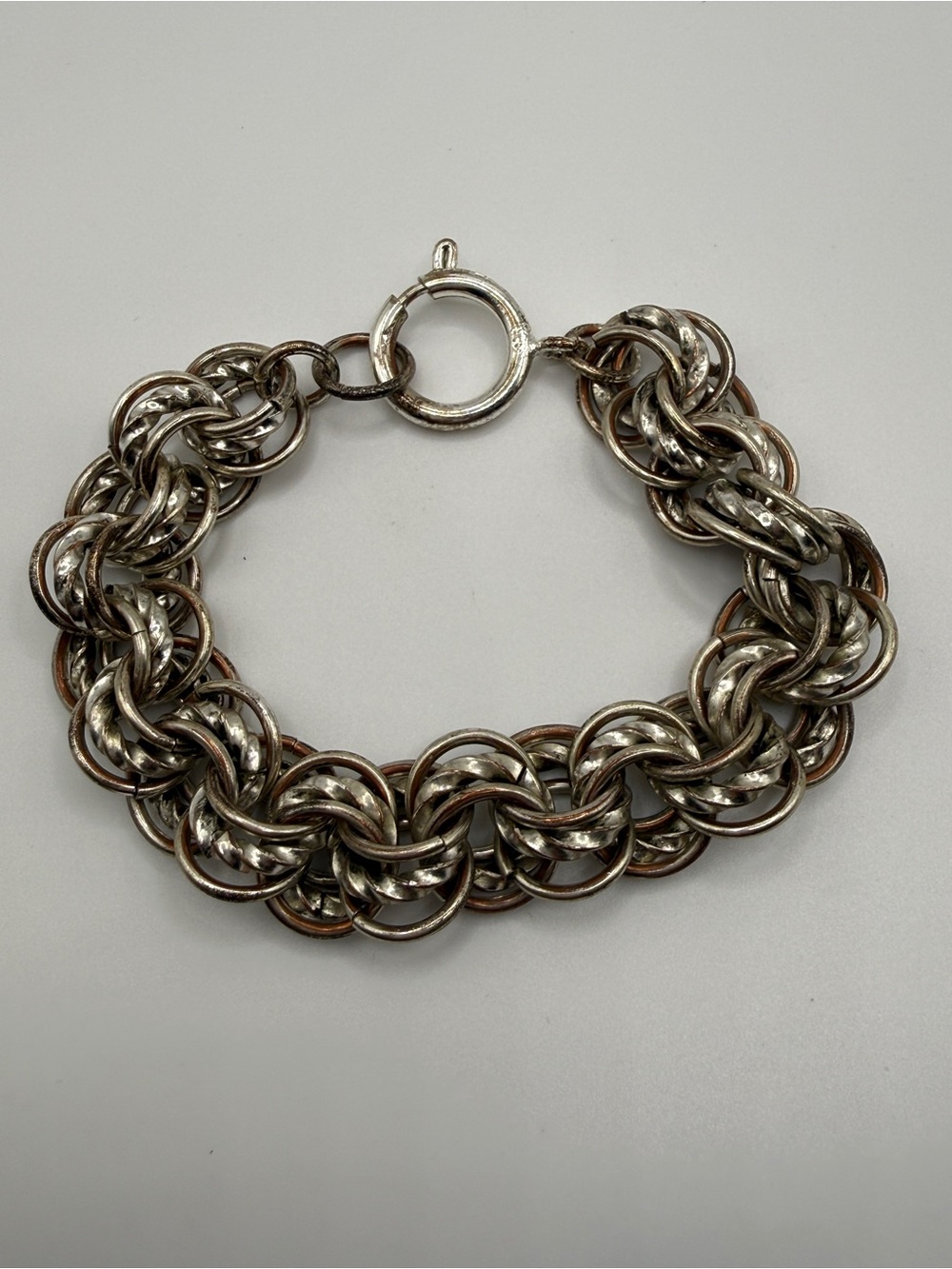 Silver-Tone Multi-Link Chain Bracelet